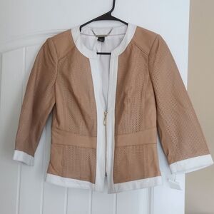 White House Black Market Genuine Leather Jacket XS